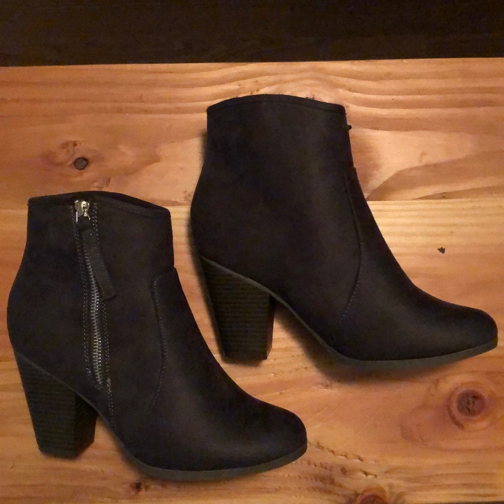 Dark Gray Booties